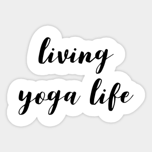 Living Yoga Life Sticker